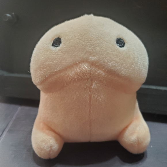 Cute Little Alien Guy Keychain or Bald Man or Tadpole - Picture 3 of 3